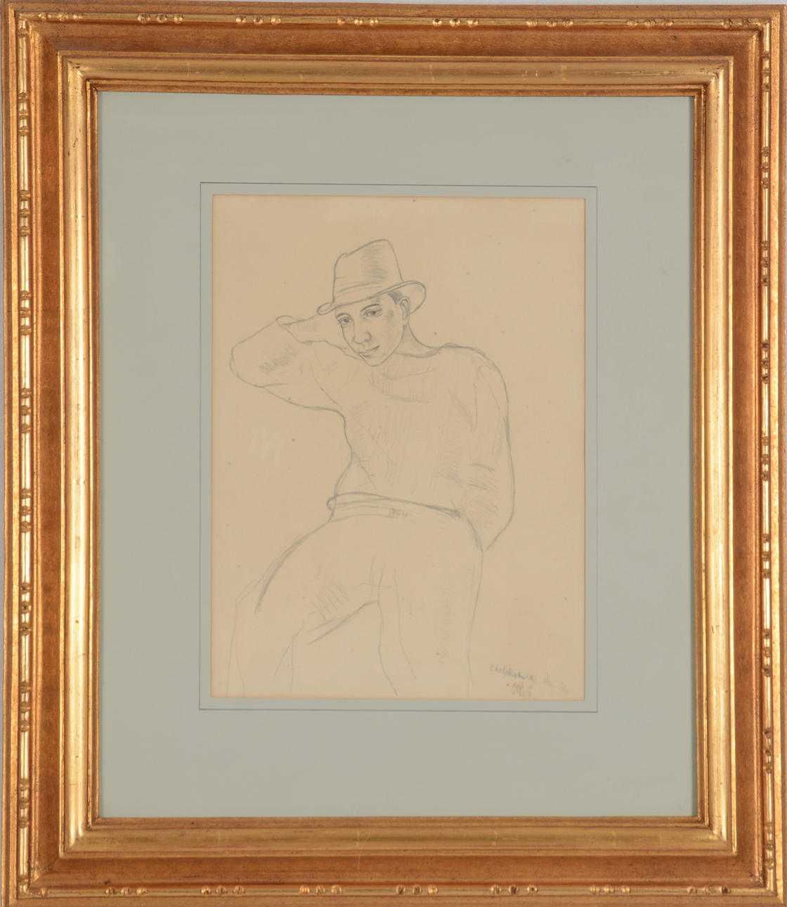 OTTO SKÖLD. Blyertsteckning.