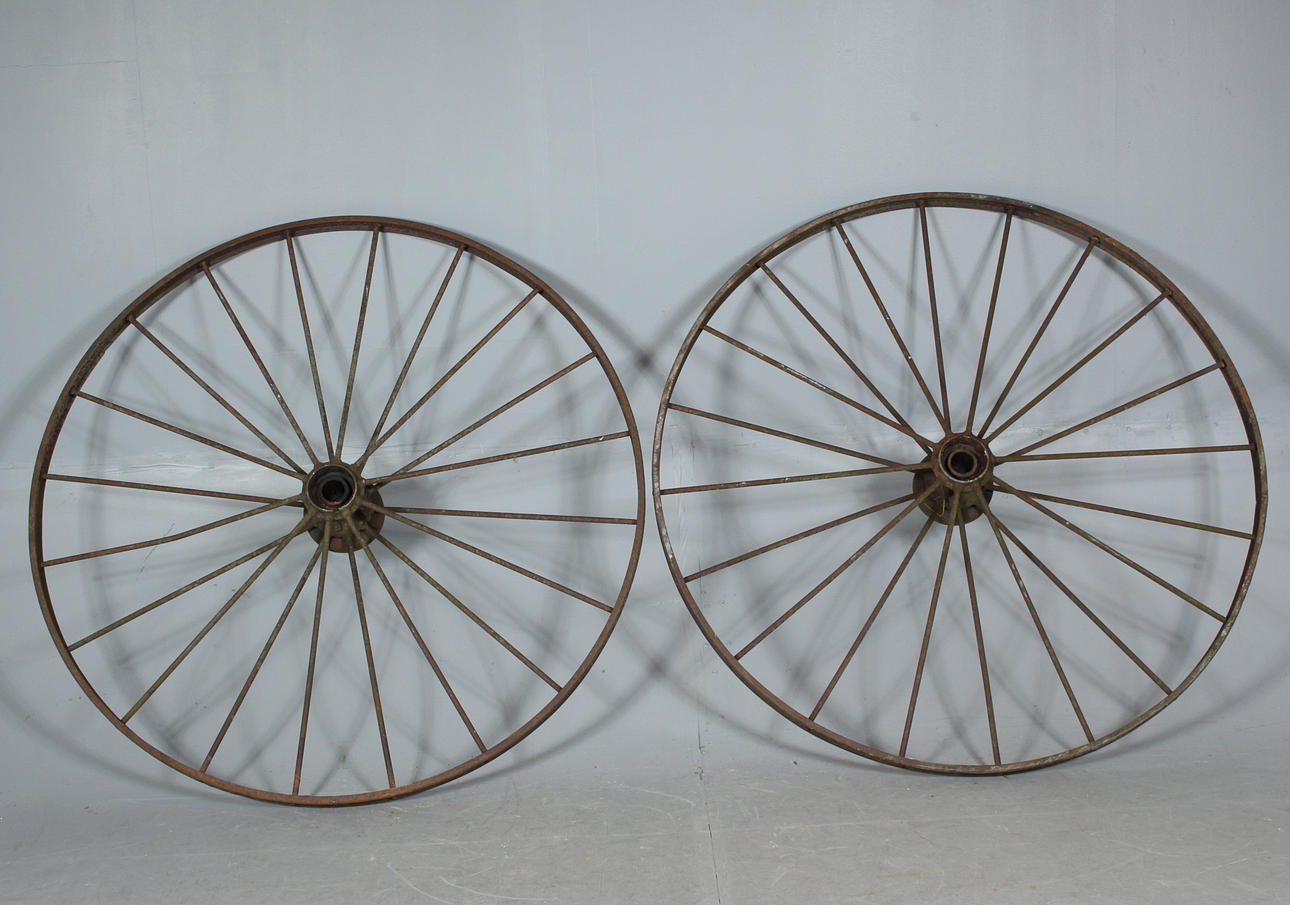 RÄDER, 1 Paar, aus Pferderechen.