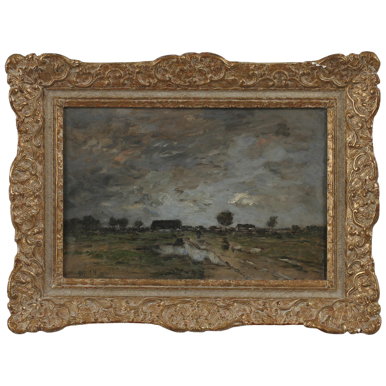 WILHELM von GEGERFELT, olja på pannå, sign.