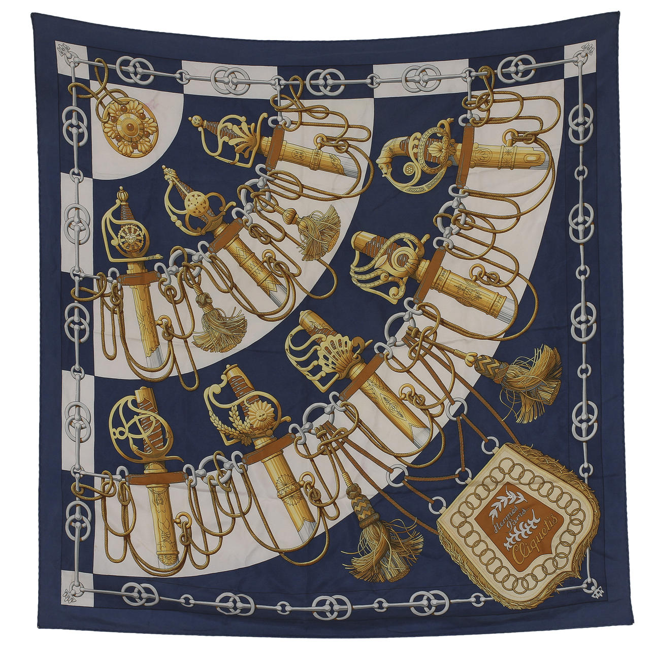 SCARF "Cliquetis", siden. Hermès, Paris.