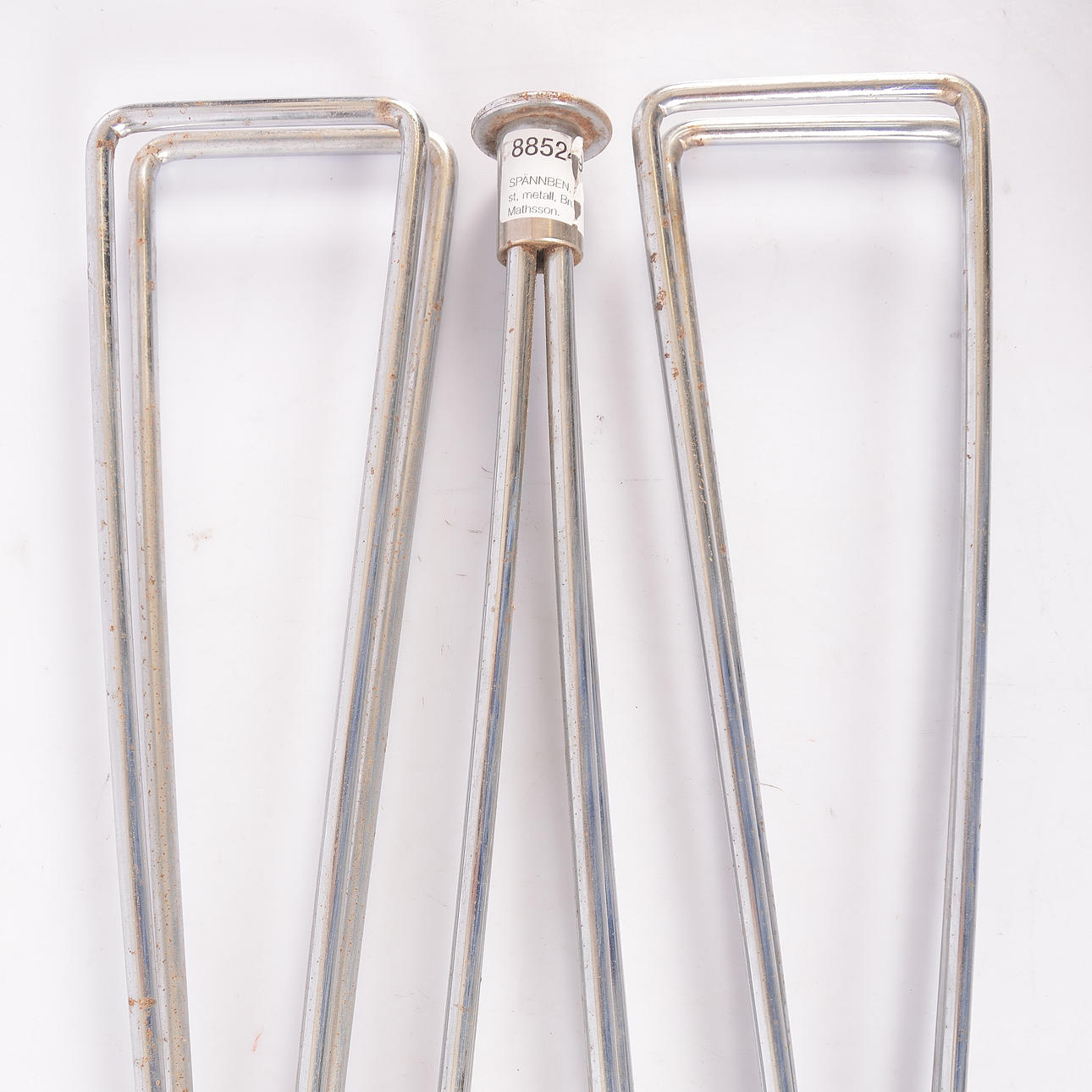 SPÄNNBEN, 3 st, metall, Bruno Mathsson.