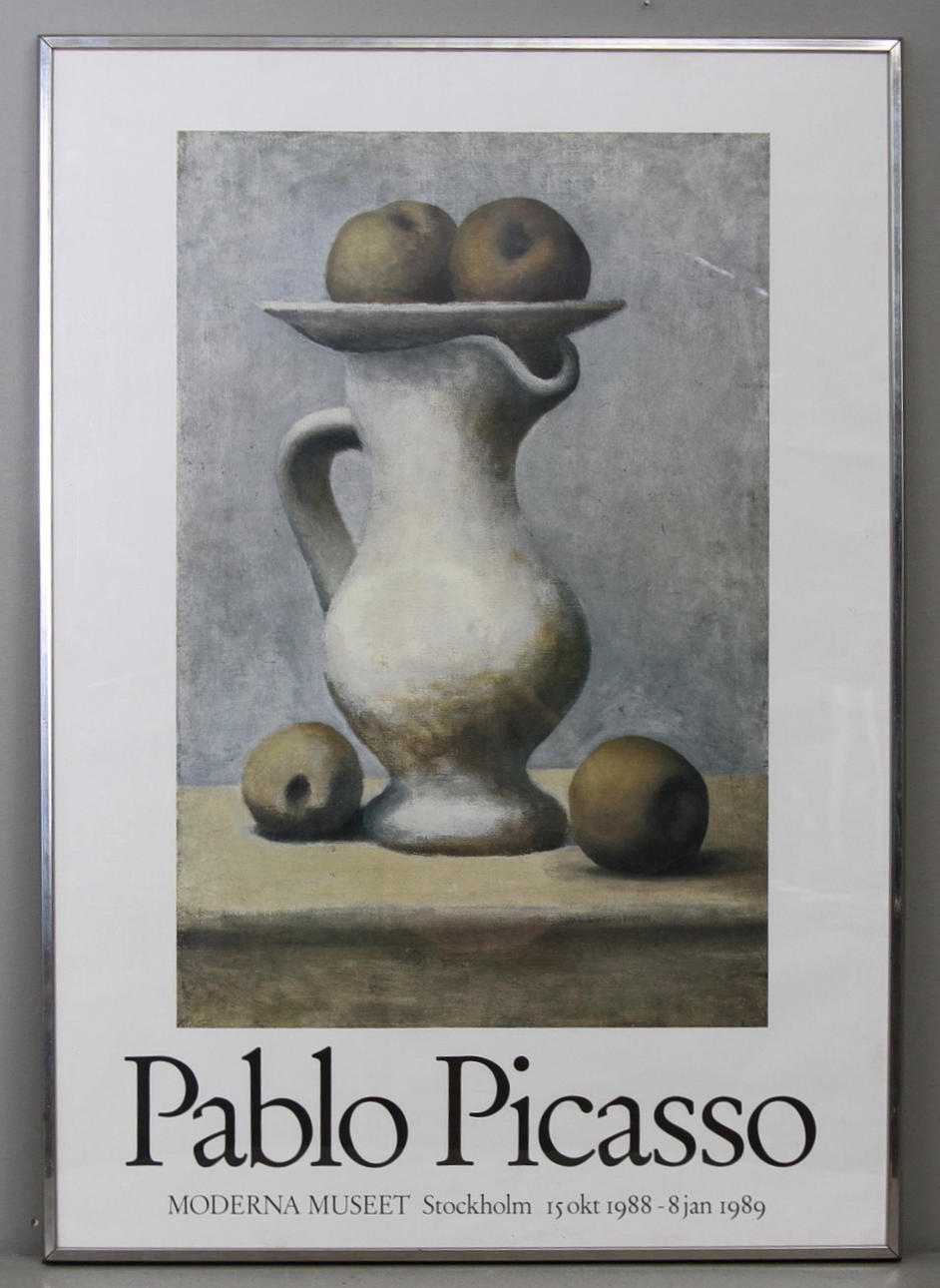 UTSTÄLLNINGSAFFISCH, Pablo Picasso, Moderna Museet, 1989.