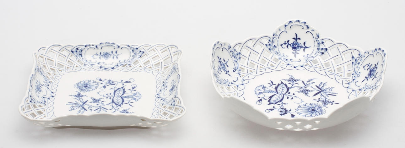 SKÅLFAT 2 st MEISSEN 1900-tal.