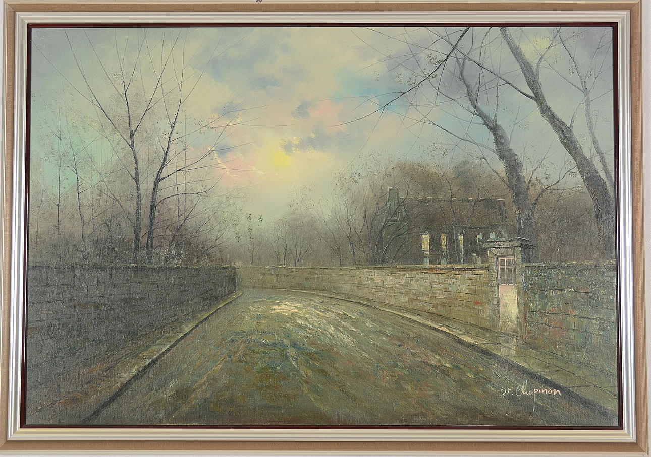 OIDENTIFIERAD KONSTNÄR. Olja på duk.