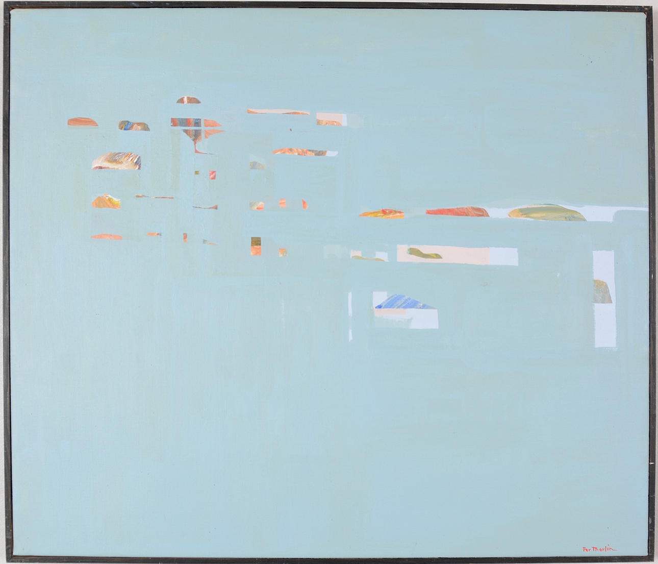 PER THORLIN. Olja på duk.