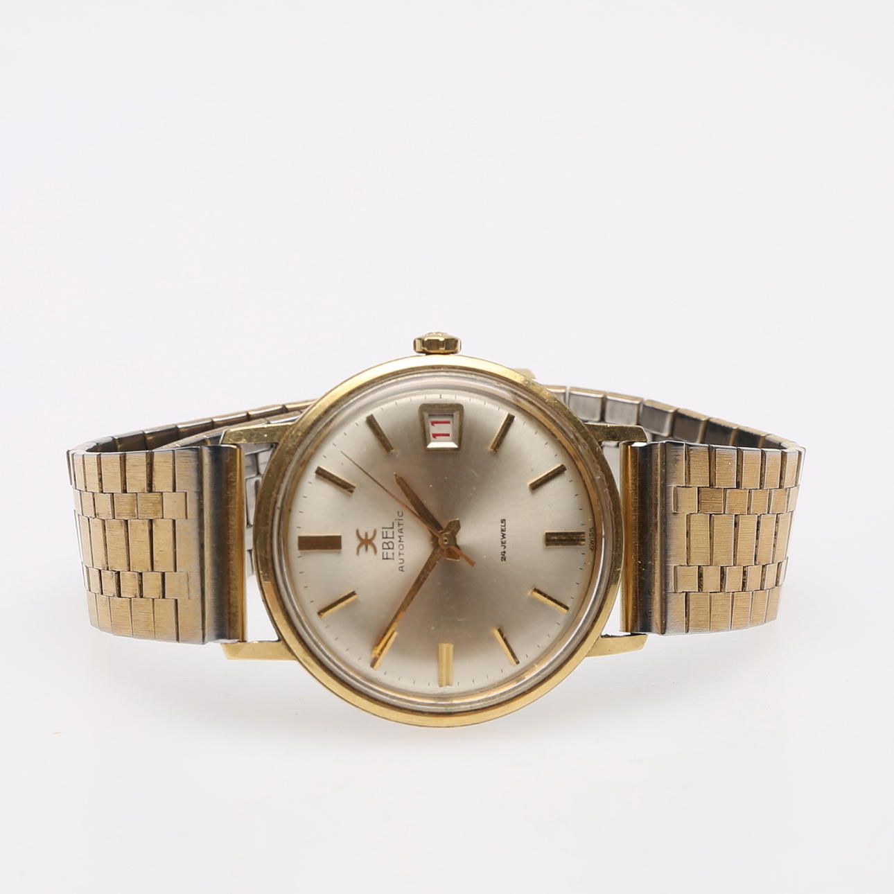 MEN'S ARMBANDSUR, Ebel, automatic assignment, 18k gold, 1960s.