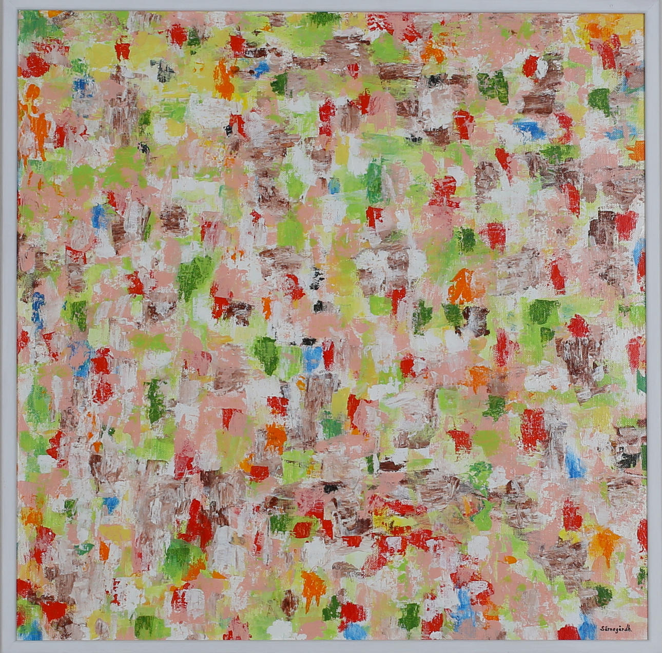 ULF SÄRNEGÅRDH. Komposition 362. Akryl på duk. Signerad Särnegårdh.