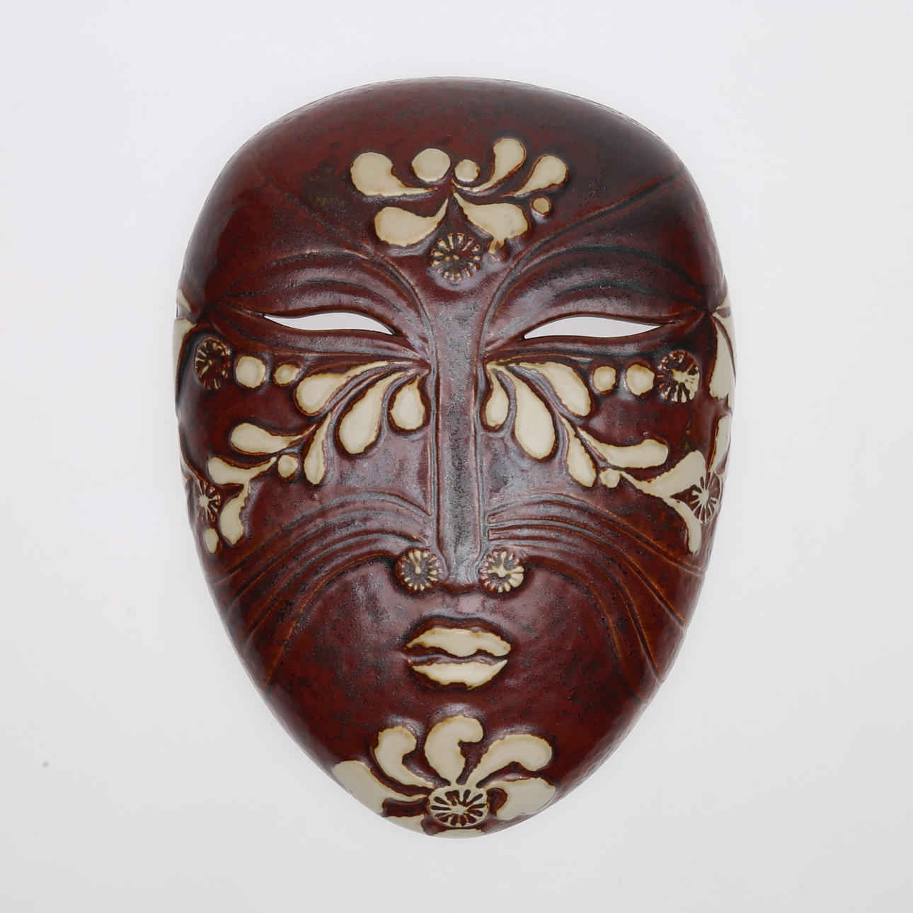 LISA LARSON, mask "ASIA", glazed stoneware.