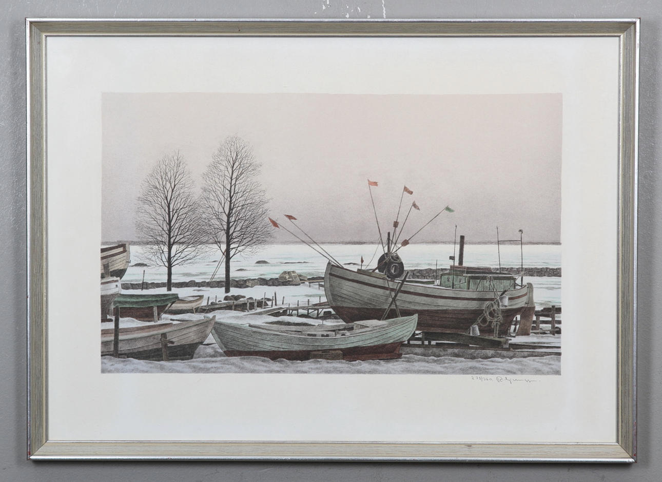 REINHOLD LJUNGGREN. färglitografi, signerad och numrerad 278/360.