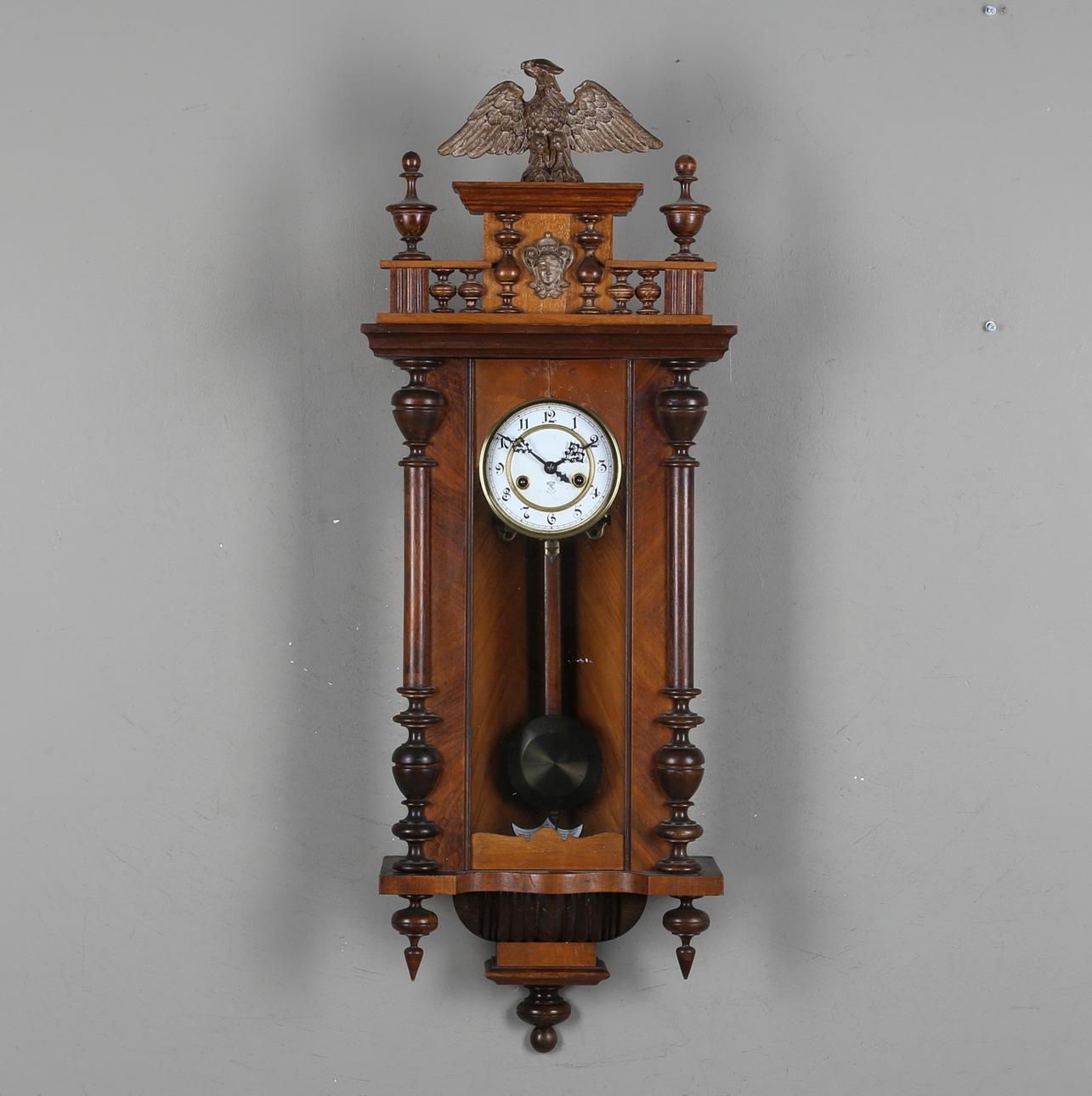 WALL CLOCK, Neo-Renaissance style, Gustav Becker, early 20th century ...