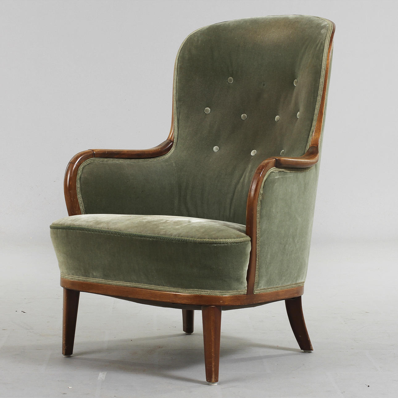 FÅTÖLJ, efter Carl Malmsten, 1900-talets mitt.