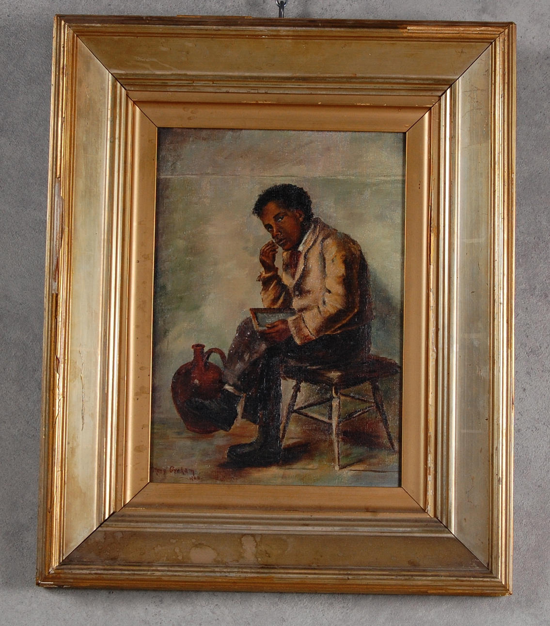 MARY GRAHAM. olja på duk, bär signatur, daterad 1904.