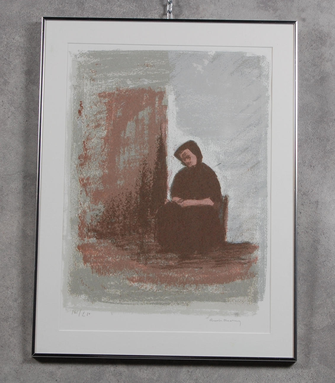 GUSTAV RUDBERG. färglitografi, numrerad, 161/210, signerad.