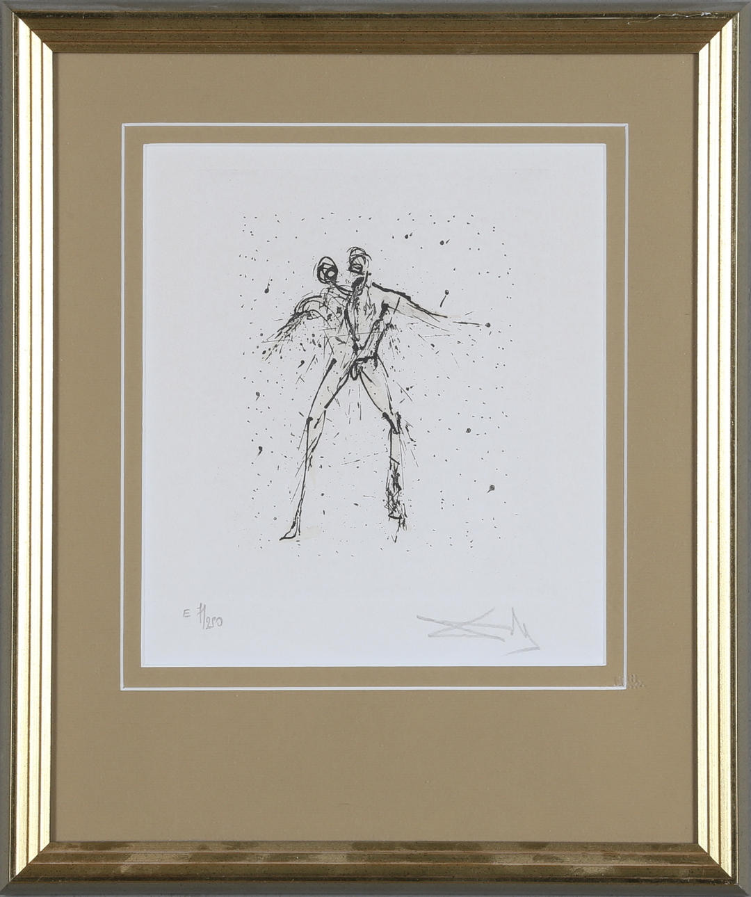 SALVADOR DALÍ. Lithograph, signed and indistinctly numbered.