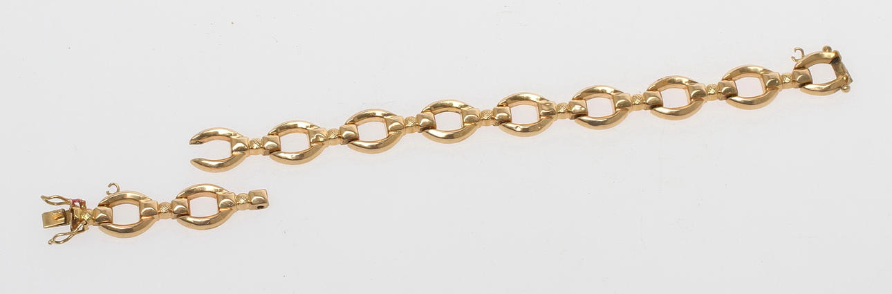 ARMBAND, 18k guld. Vikt 12,1 gram.