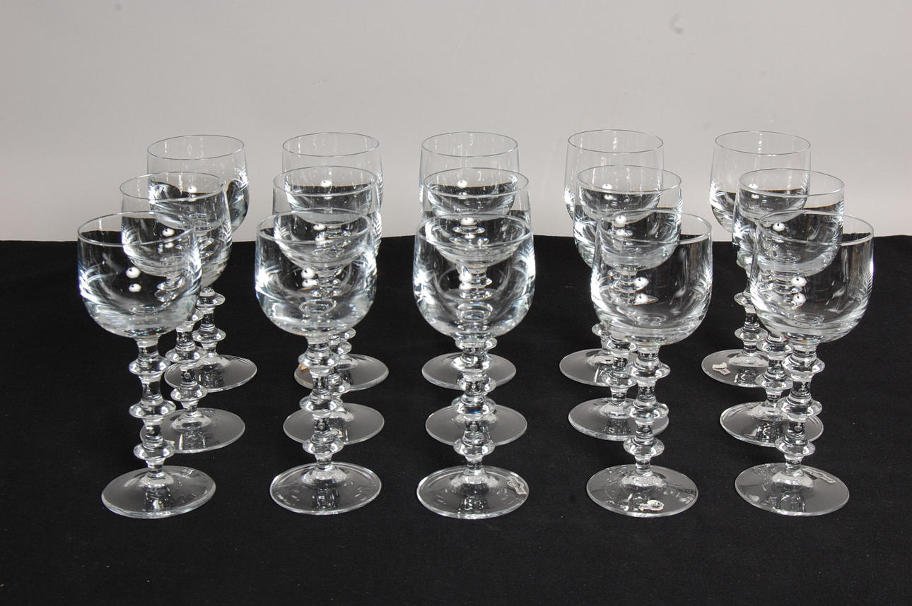 VINGLAS, 14 st Gerda Strömberg, 1941, Strömbergshyttan.