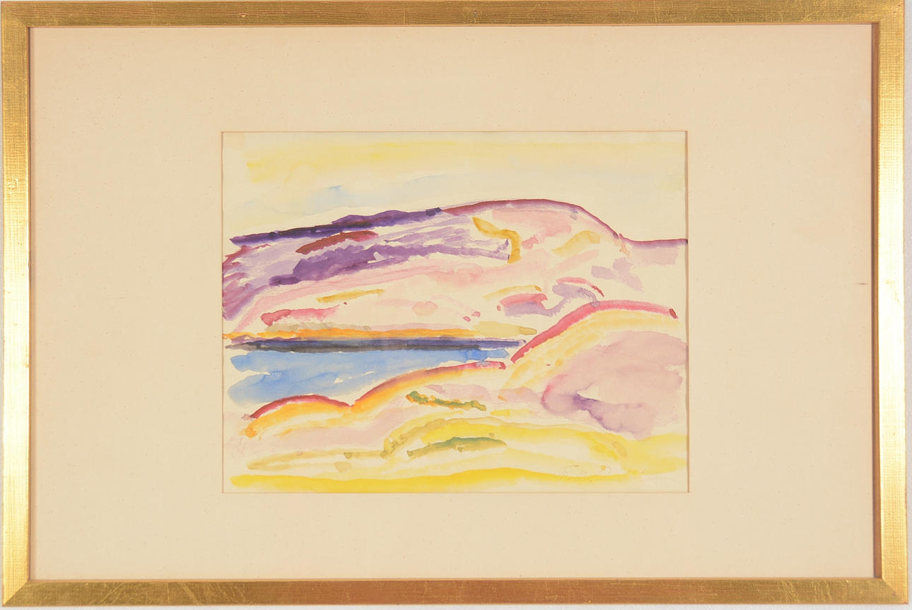 FOLKE ANDRÉASSON. Akvarell.