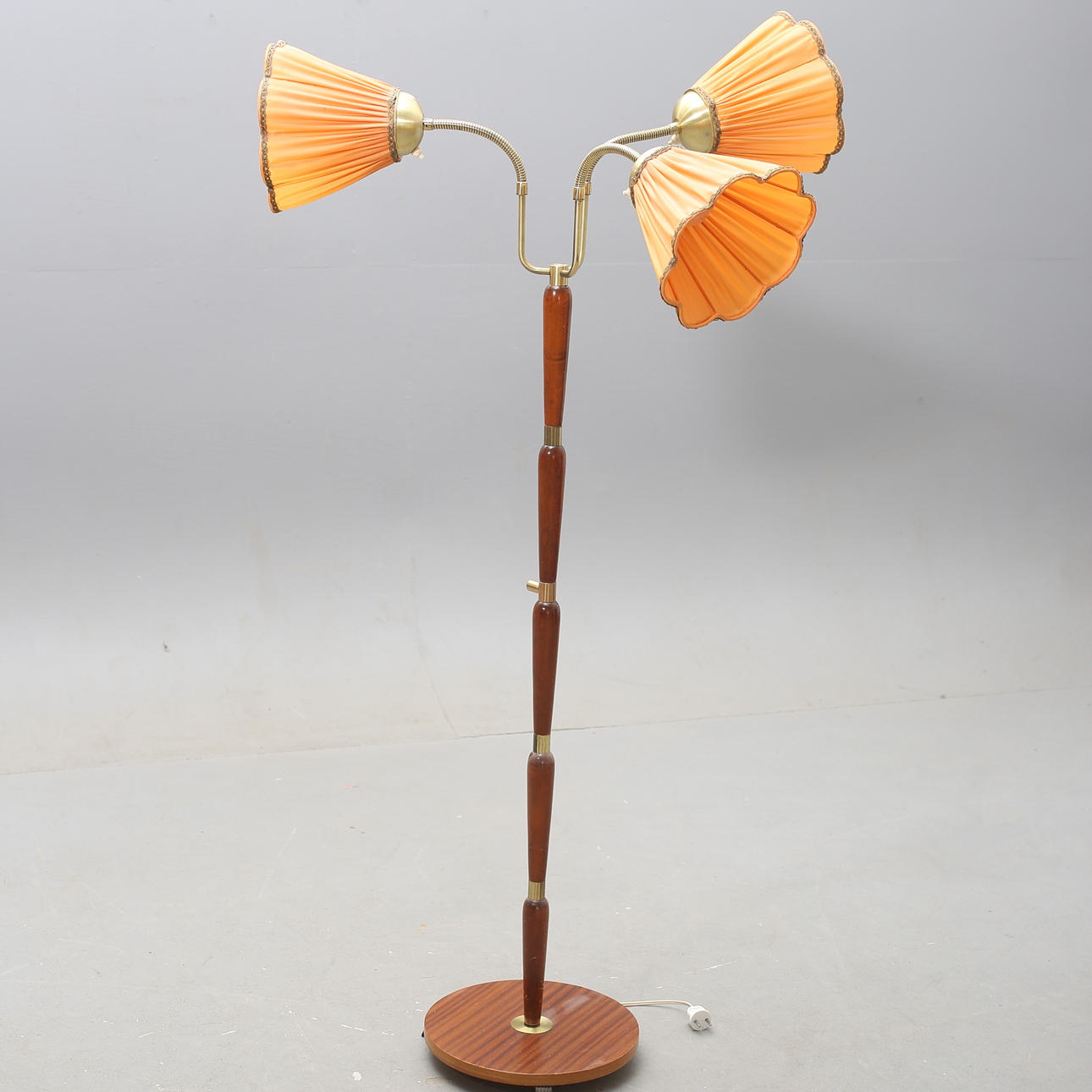 FLOOR LAMP, "Kurt Olsson model" three light points.