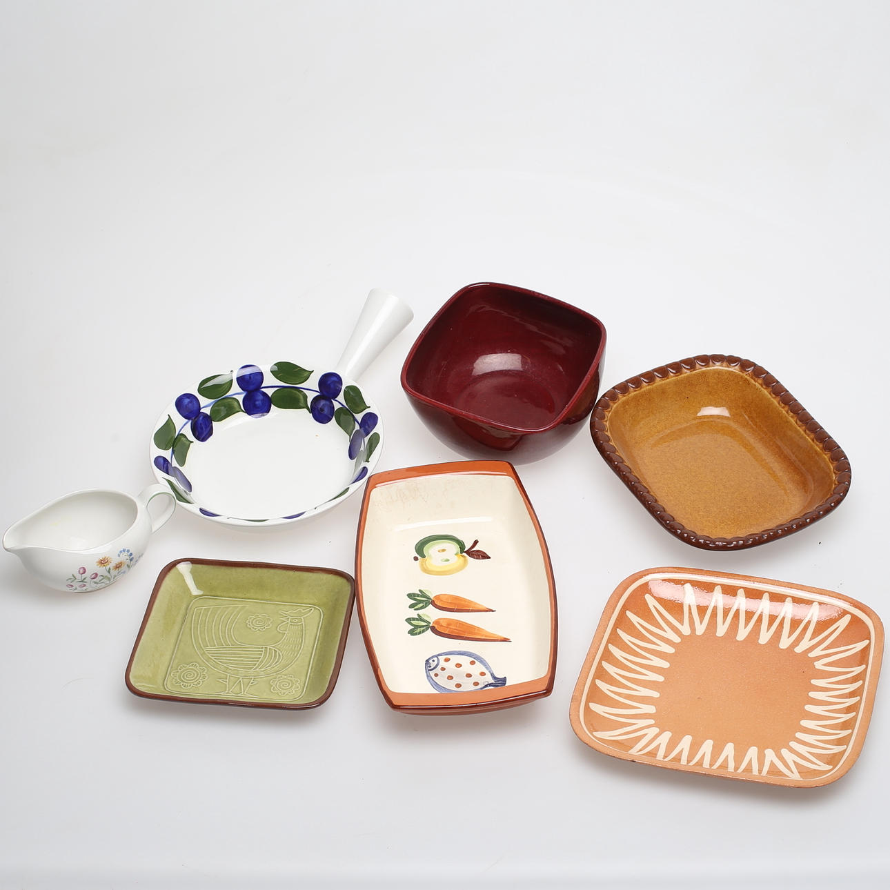 KÖKSPORSLIN, Svenskt, 7 delar.