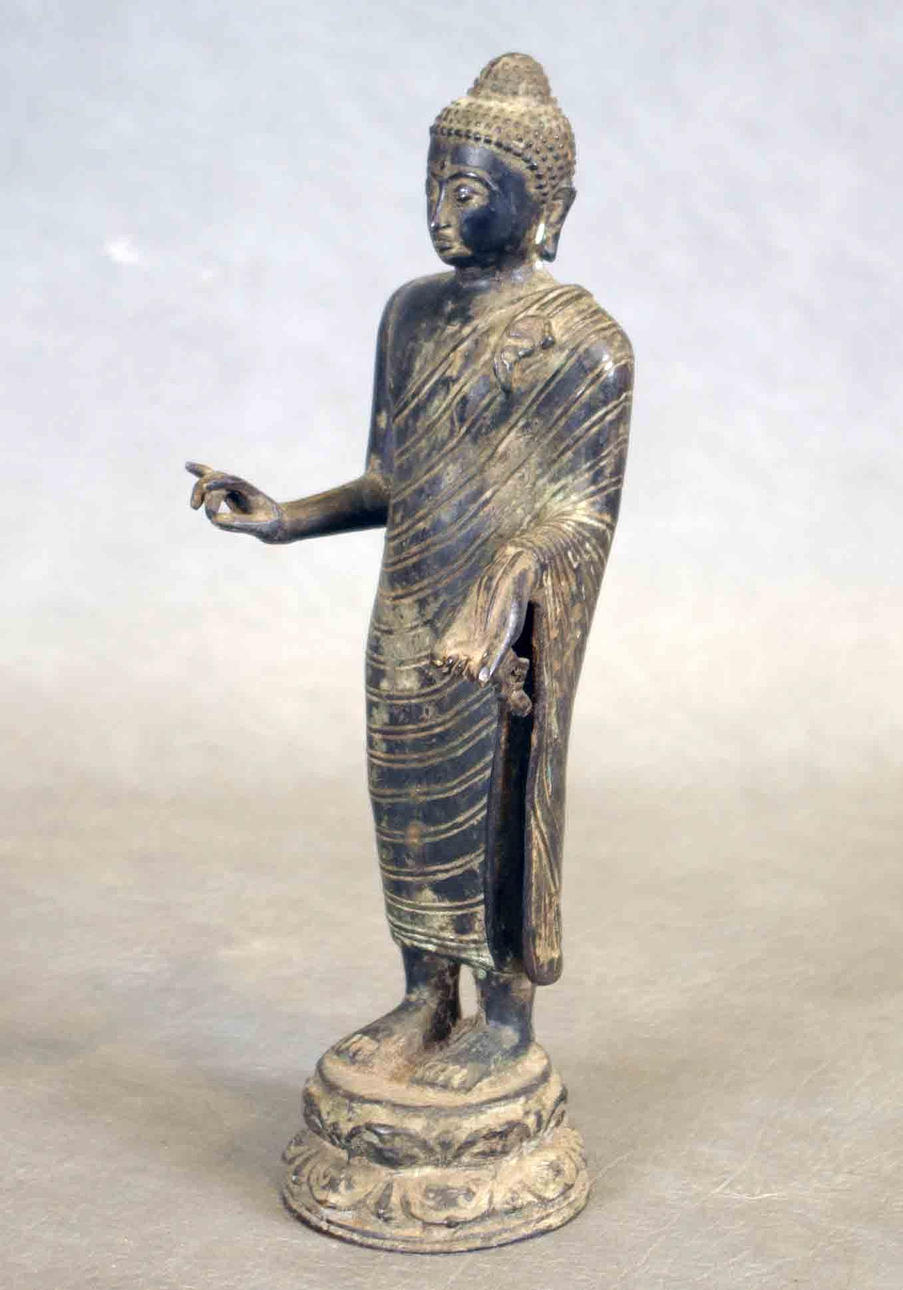 BRONSSKULPTUR, Buddah, 2000-tal.