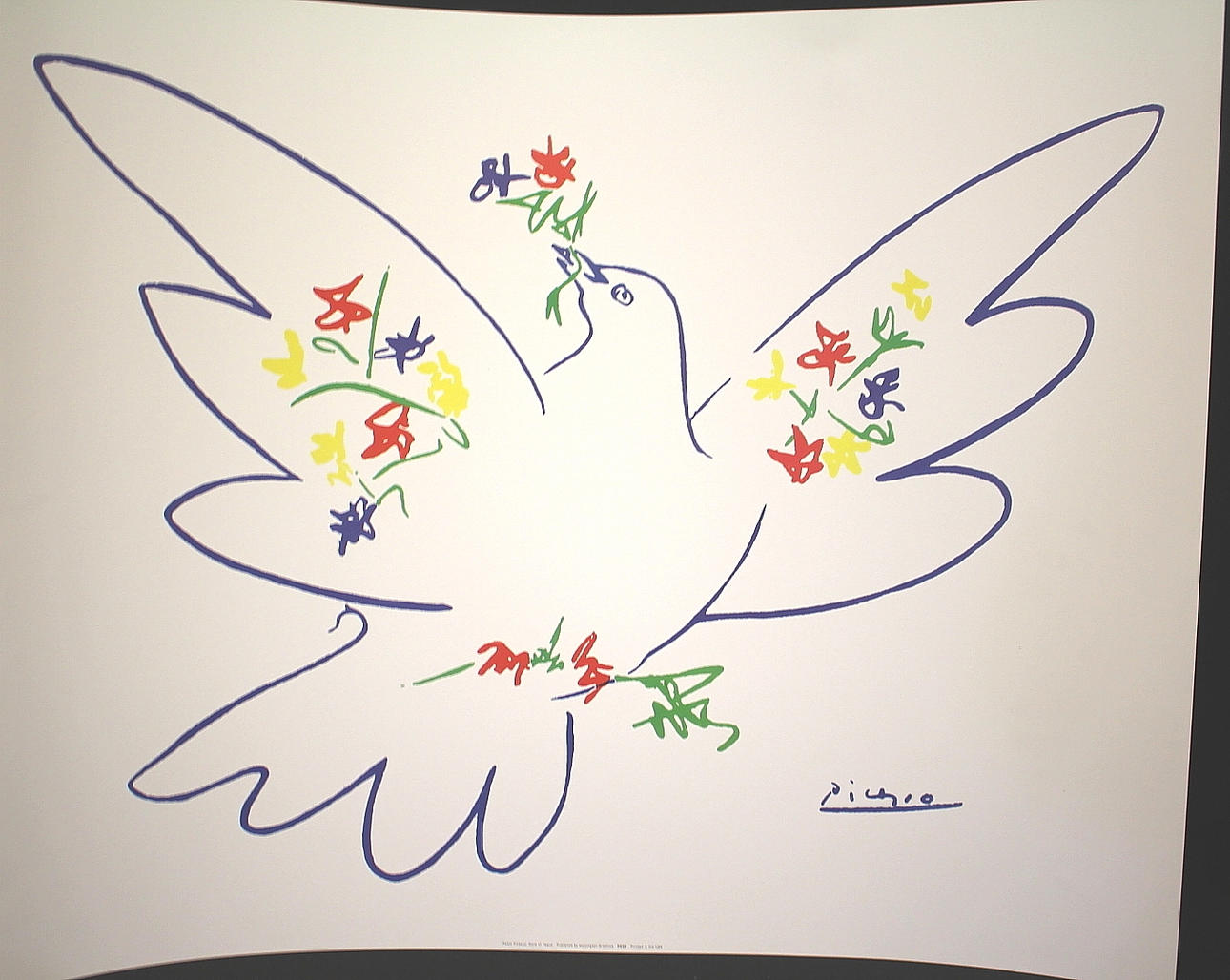 PABLO PICASSO. dick versetzt, die Friedenstaube.