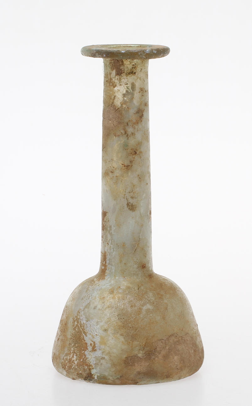 FLASKA, glas, antikt jordfynd, Mellanöstern.