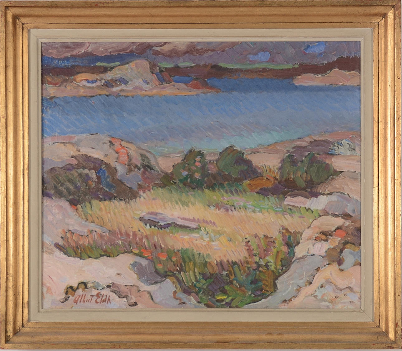 ALBERT ELDH. Olja på duk.