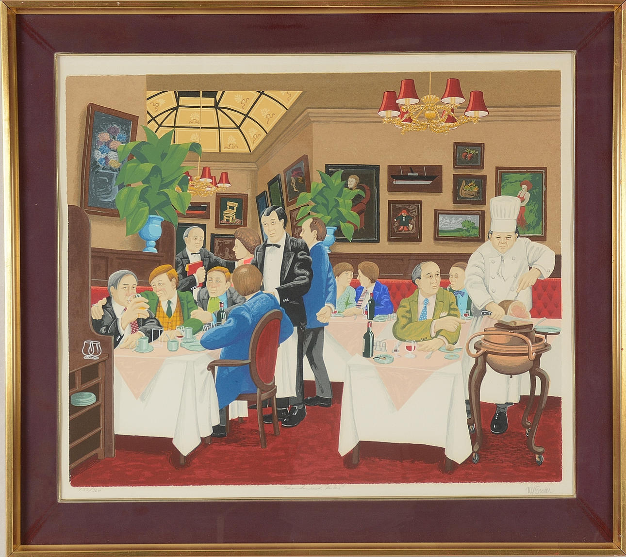 ULF GREDER. Färglitografi.