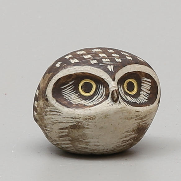 OWL, stoneware, Edward Lindahl, signed.