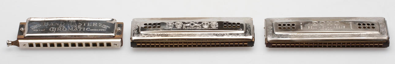 MUNSPEL, 3 st, M.Hohner samt Chromatic.