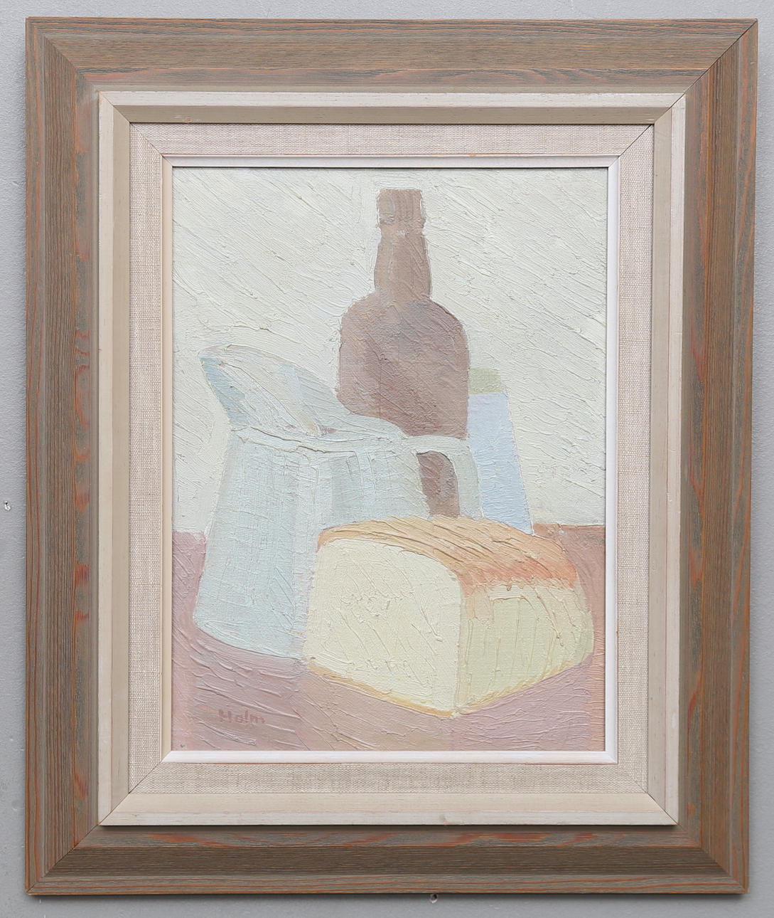 HANS HOLM. Oil on canvas, signed, dated on verso 1956.