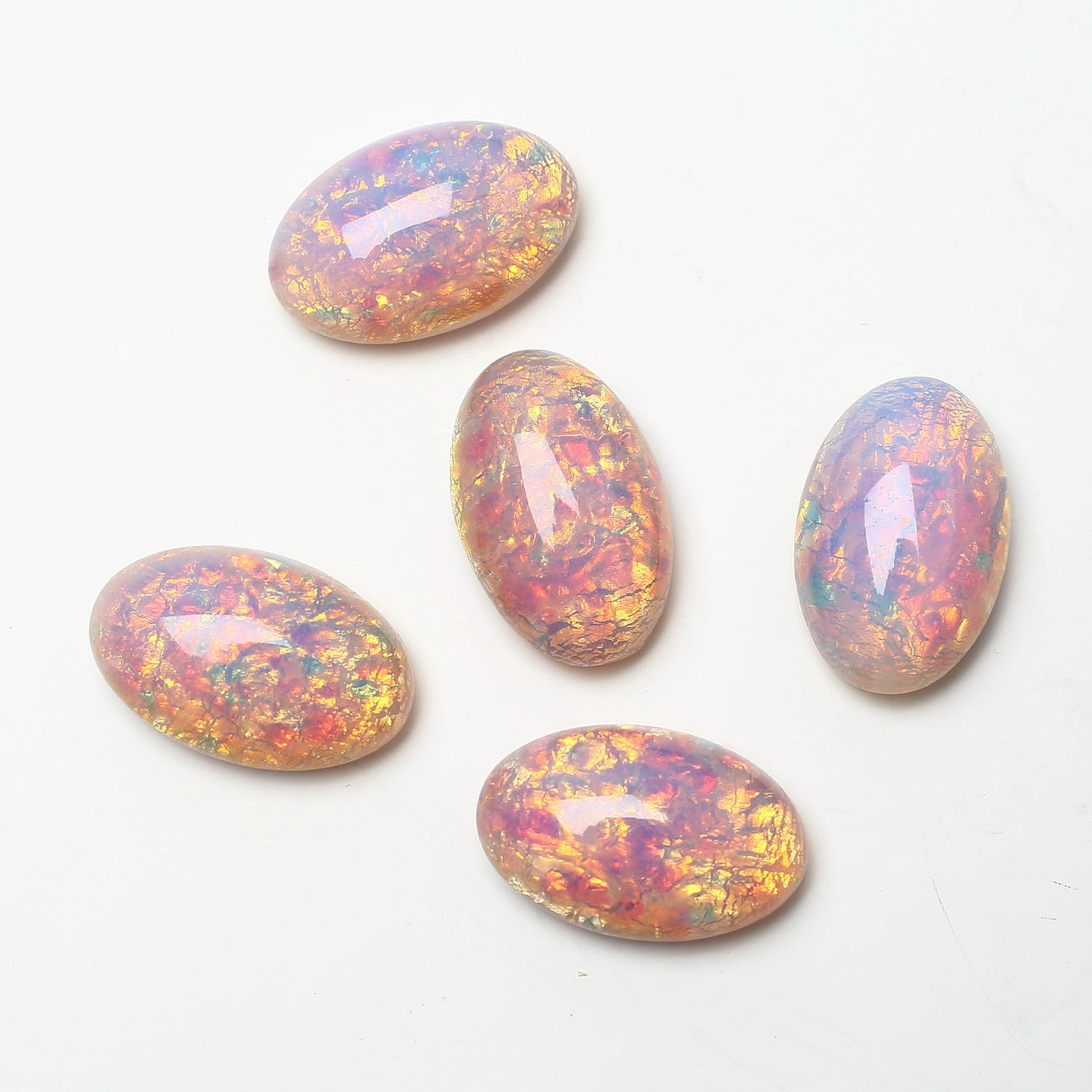 OPALE, synthetisch, 5 Stück, sogenannter "Slocum Stone".