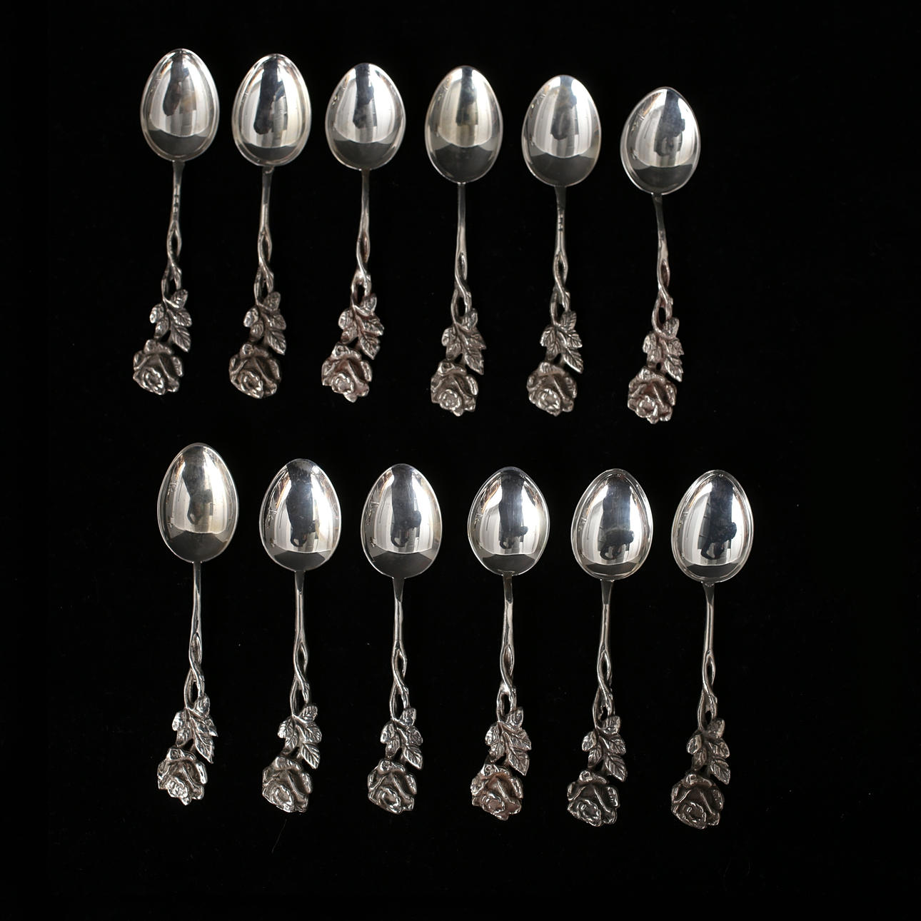 TESKEDAR, Silver, 12 st, 124,5 gram.
