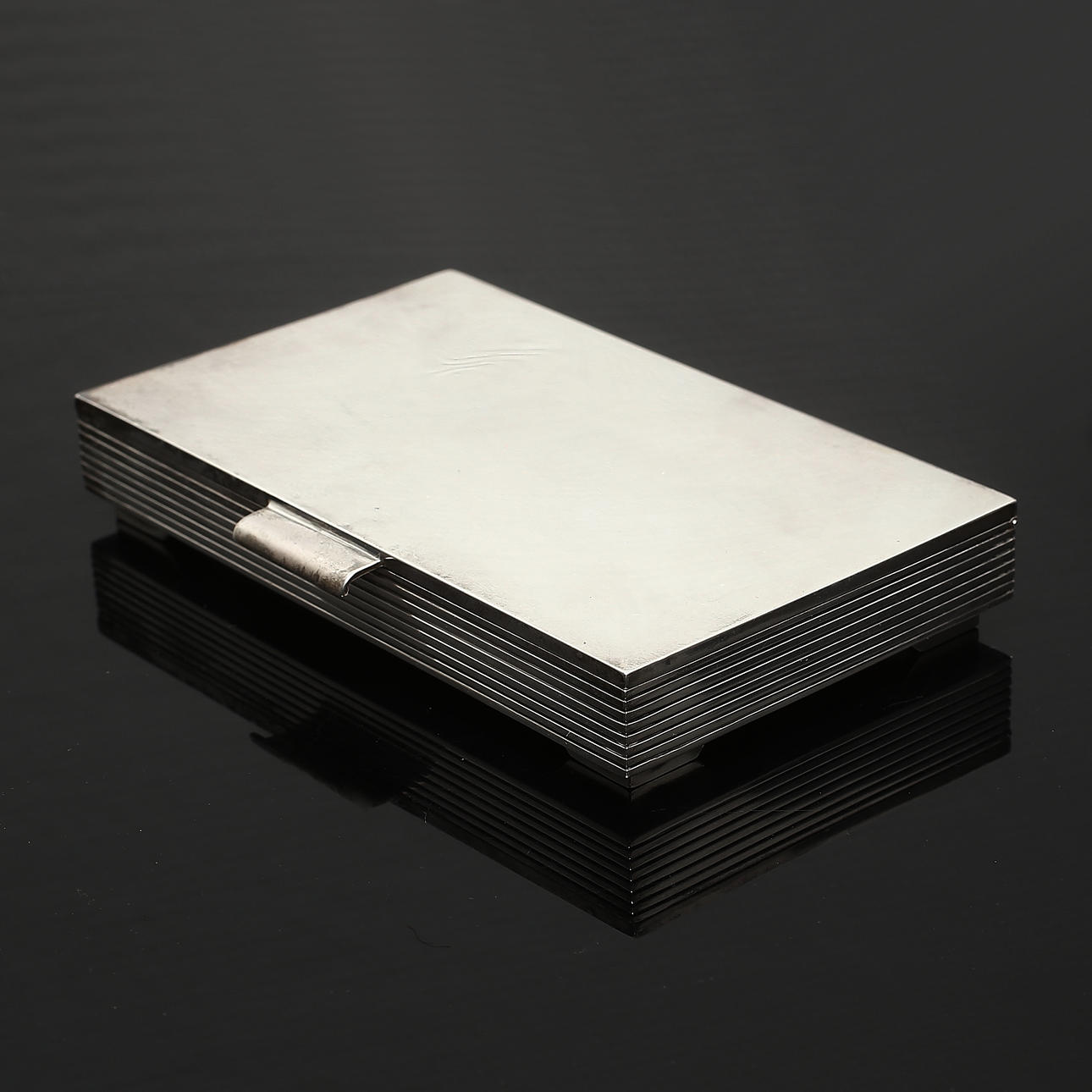 georg jensen cigarette case CIGARETTE CASE, silver, Sigvard Bernadotte, Georg Jensen, mid-20th century.  Silver & Metals - Silver