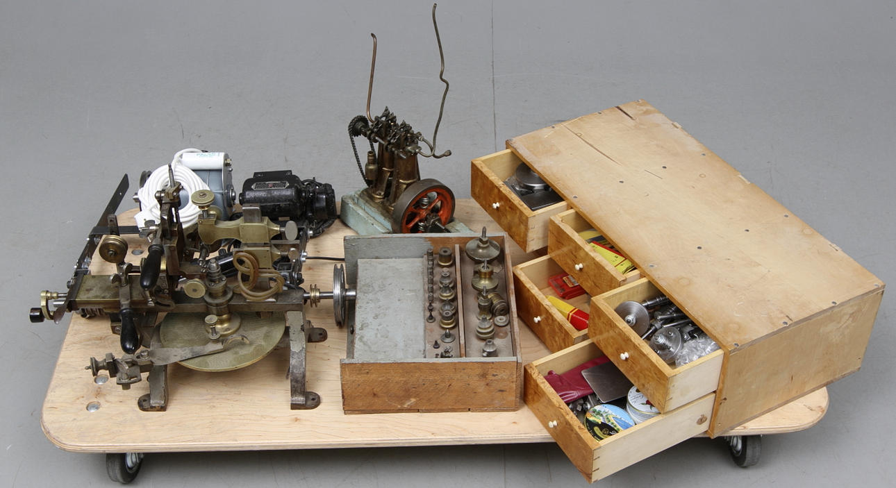 INSTRUMENT OCH VERKTYG FÖR URMAKERI, samt div tillbehör.