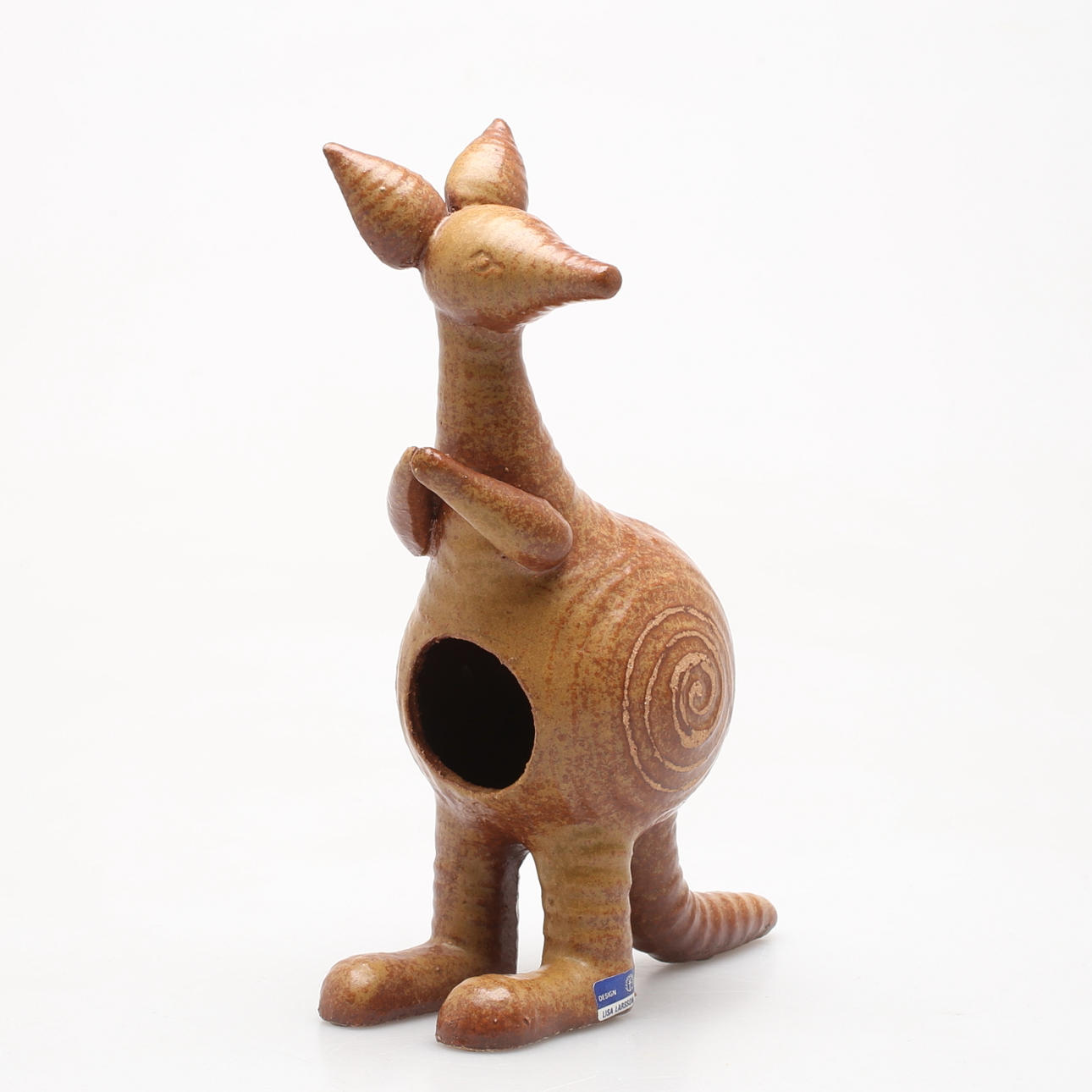 LISA LARSON. Figur, Steinzeug, Känguru, Gustavsberg.