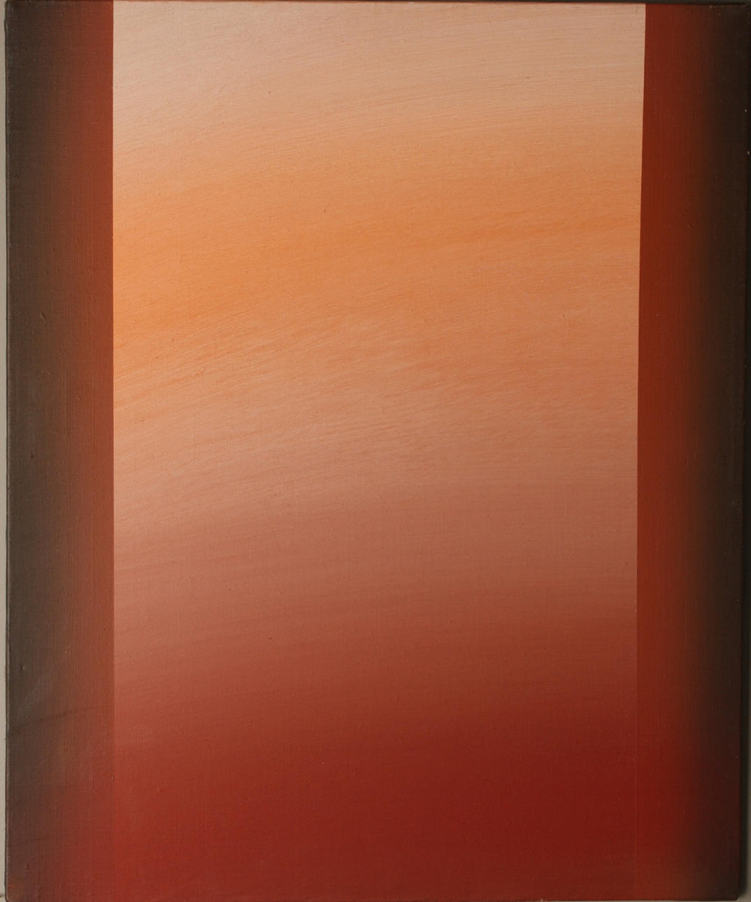 CURT HILFON. Komposition i rött, olja på duk, osignerad.