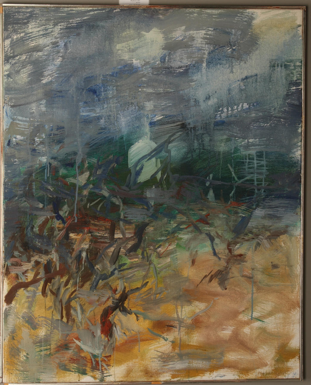 OLOF HELLSTRÖM. "Huset", signerad Olof Hellström, daterad a tergo - 89.