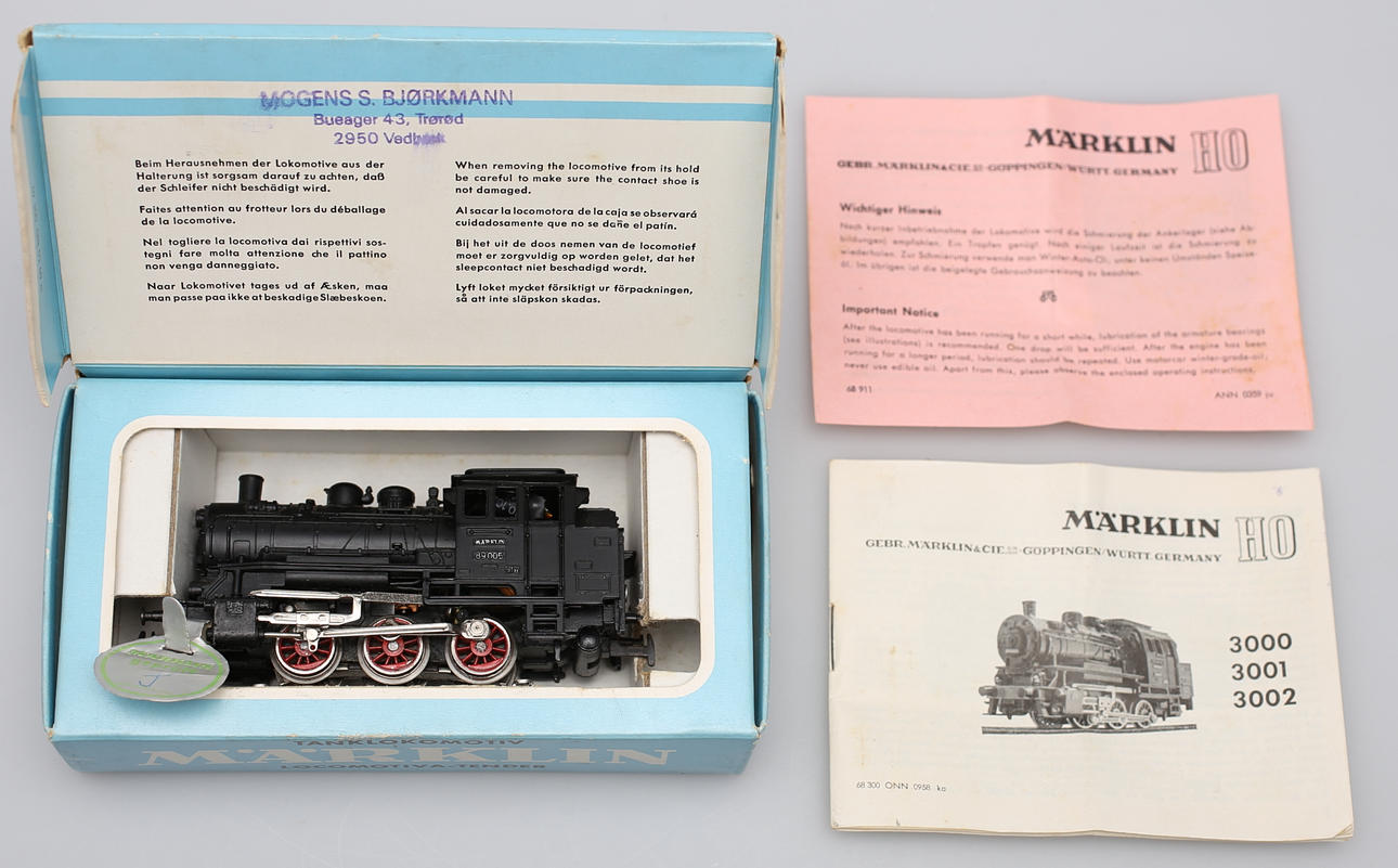 MÄRKLIN 3000. Ånglokomotiv.