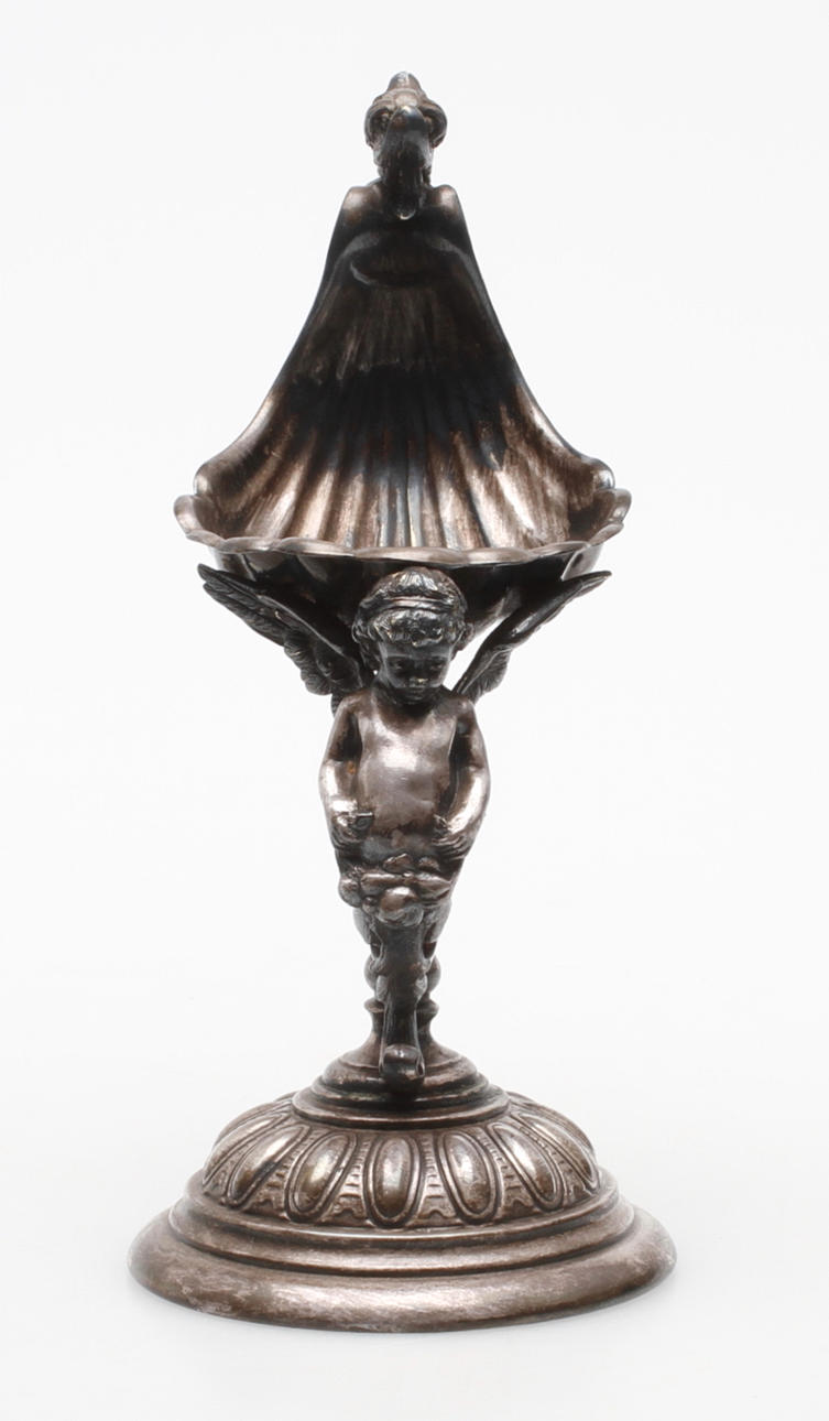 FICKURSSTÄLL, nysilver, Carl Robert Carlström, tidigt 1900-tal.