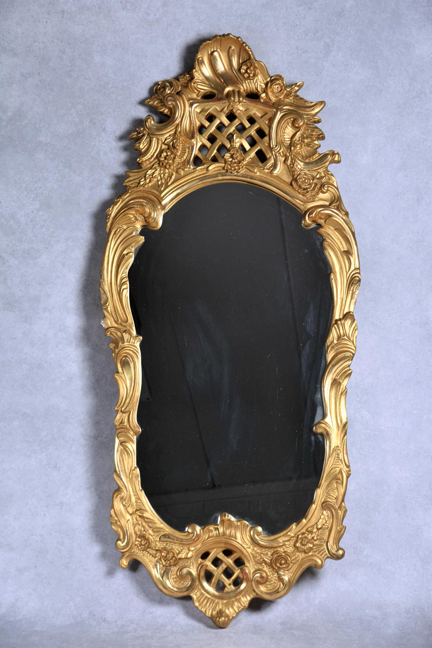 MIRROR gilded rococo style 1900s.
