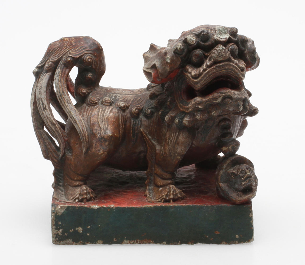 SKULPTUR, fohund, sten, ostindisk.