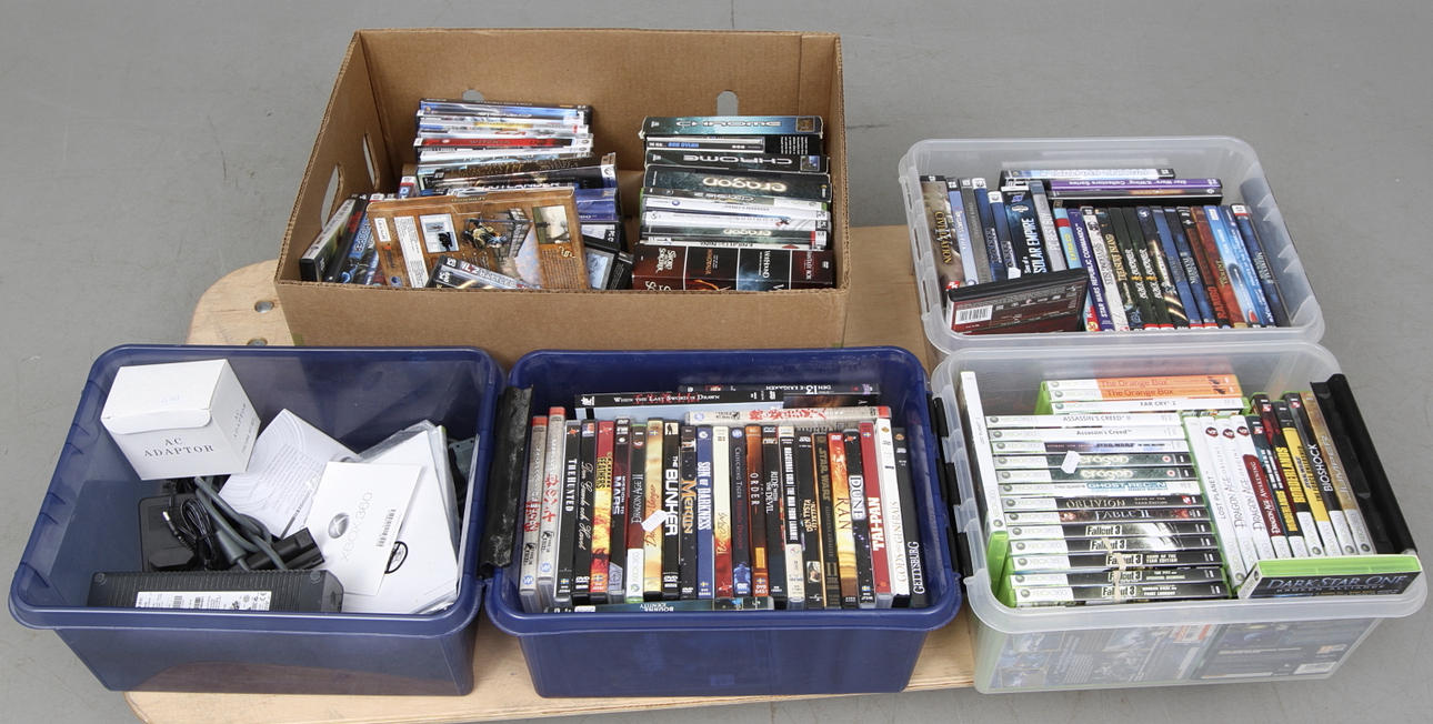 SPEL OCH FILMER, Xbox 360, PC, samt DVD.