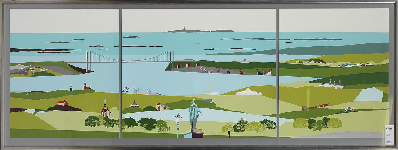 FRANCO COSTA. Magnificent Göteborg, färglitografi, signerad och numrerad 3/160.