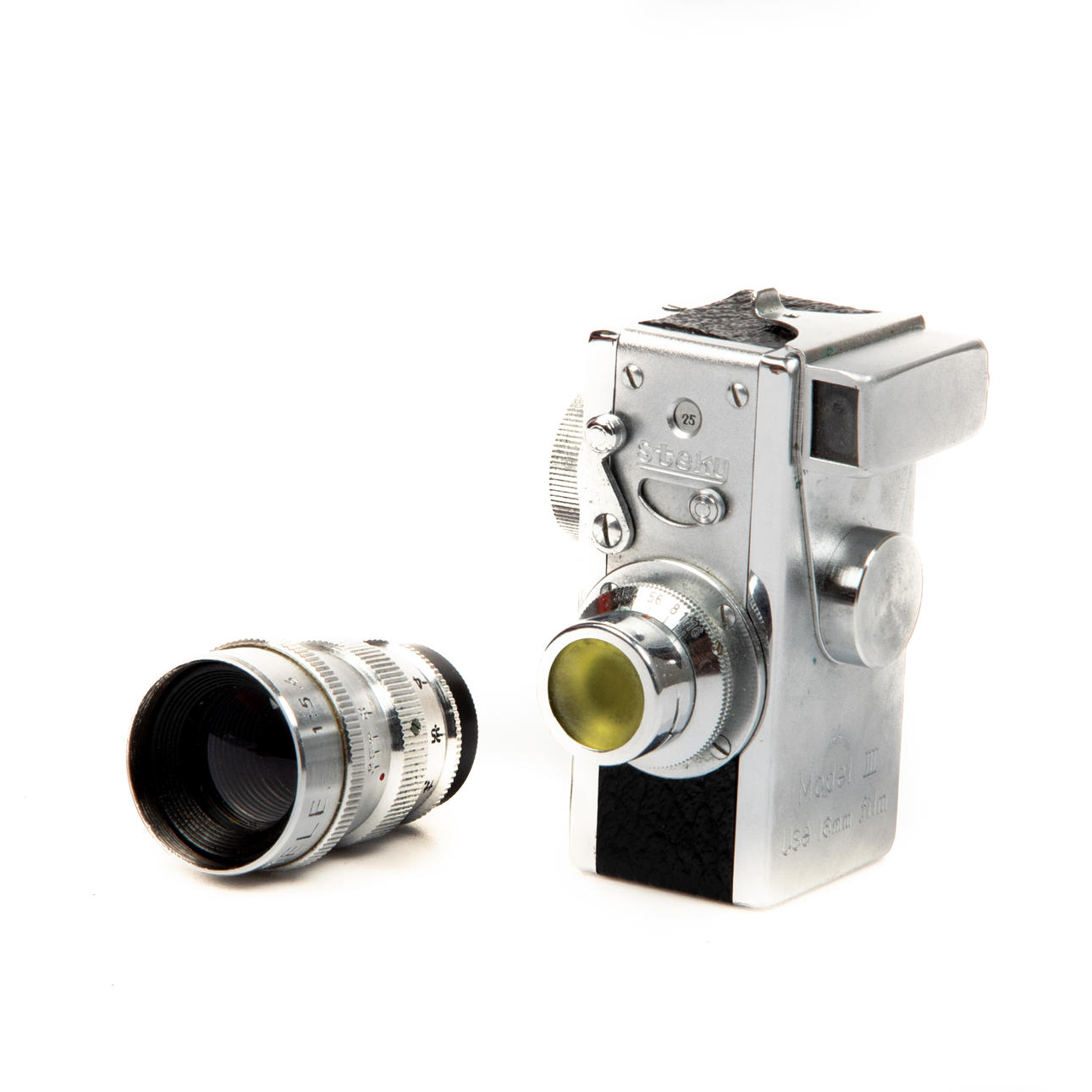 SPY CAMERA WITH EXTRA LENS, Steky model III.
