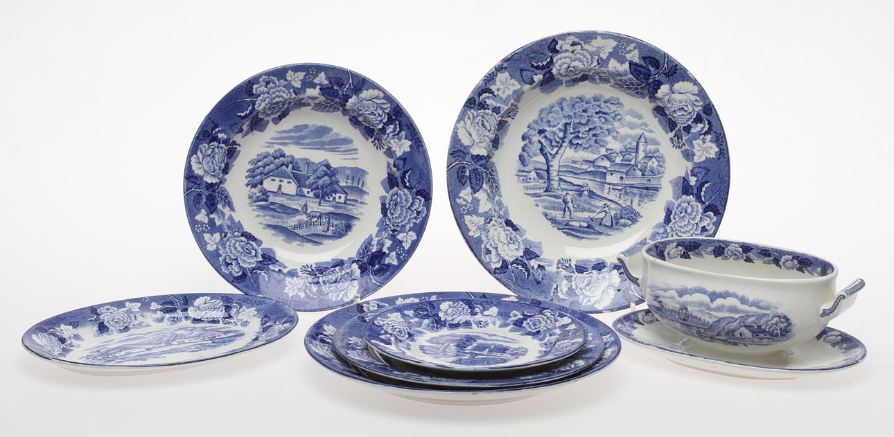 SERVIS, 52 delar, porslin, "Vindsäter" Rörstrand.