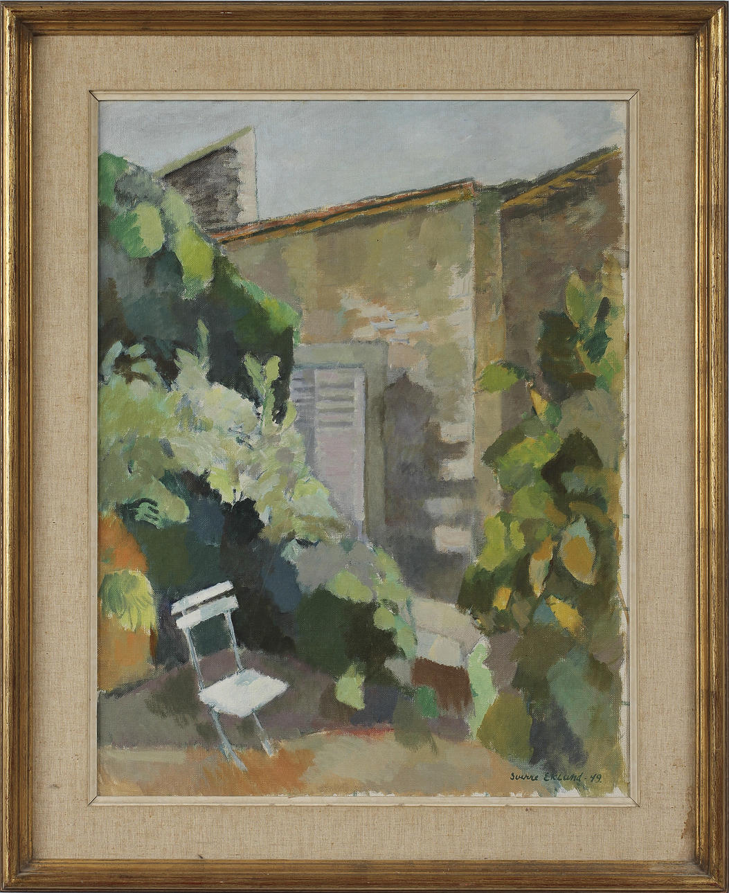SVERRE EKLUND, olja på duk, sign o dat -49.