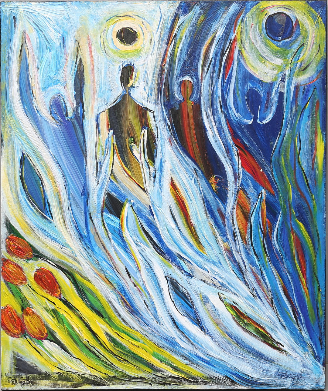 PETER NYSTRÖM. "Power to life", oil on canvas signed and dated 2011.