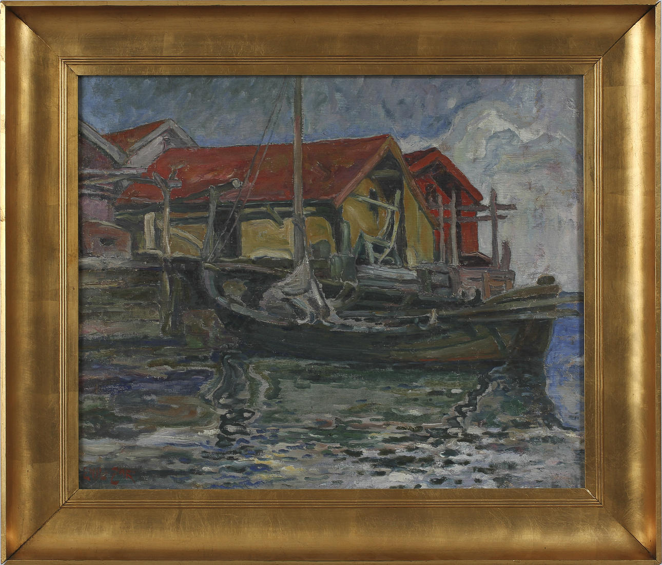 EMIL ZOIR. Olja på duk. Signerad.