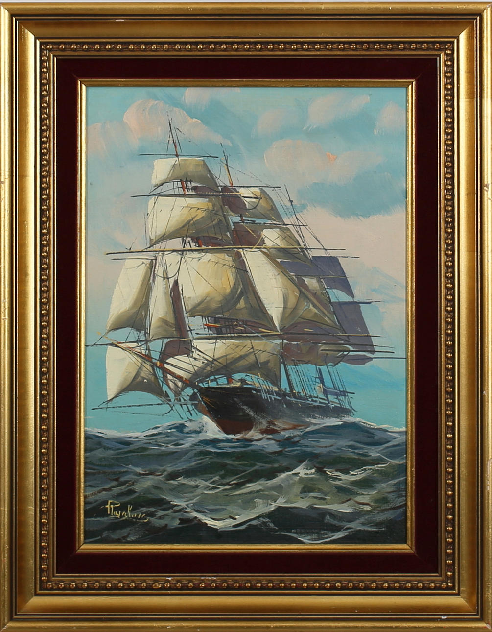 Oljemålningar, 2st.